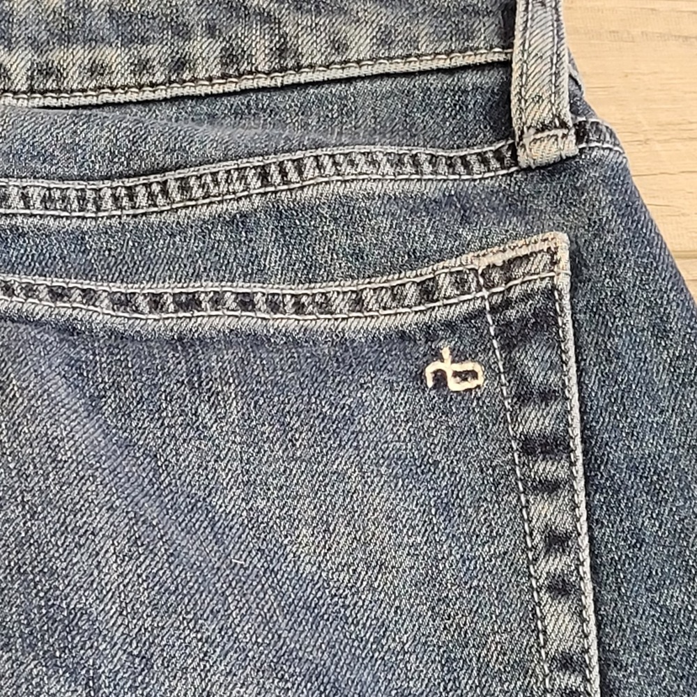 👖Rag & Bone Jeans Womens 26 Medium Wash Dre Low-Rise Slim Boyfriend Jeans 30x30 - Picture 10 of 16